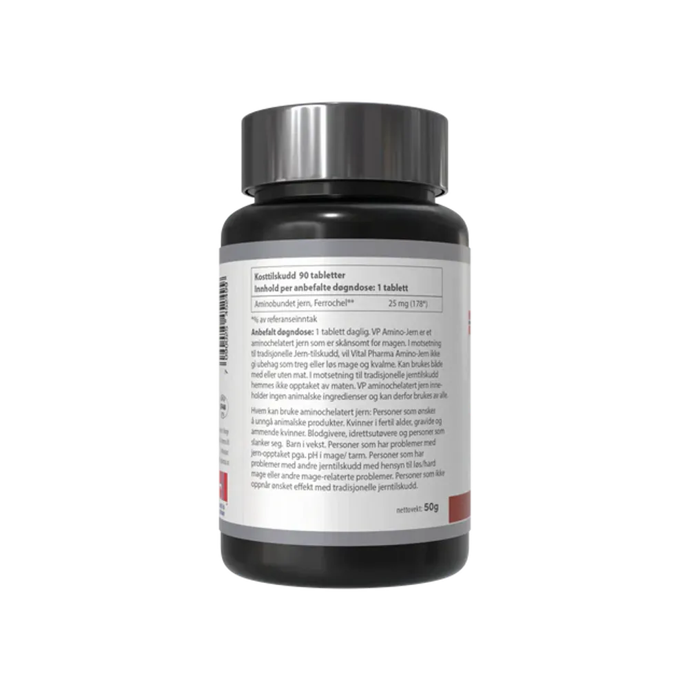 Gentle Iron – aminobundet jern, 90 tabletter