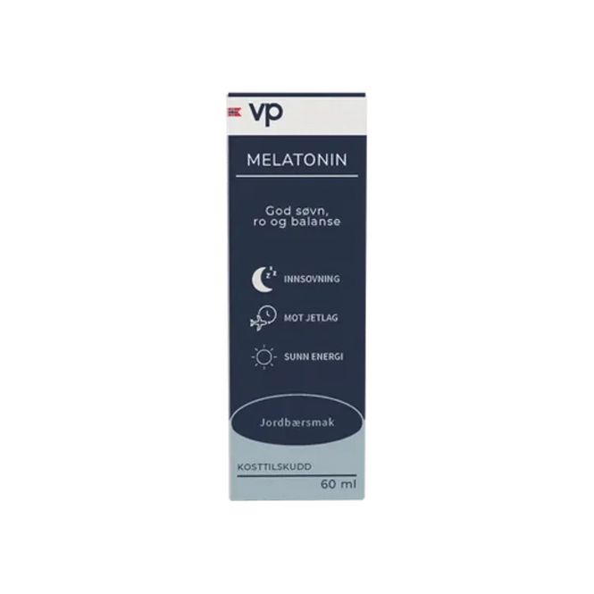 Hovedbilde Flytende Melatonin 1 mg - Jordbær, 60 ml