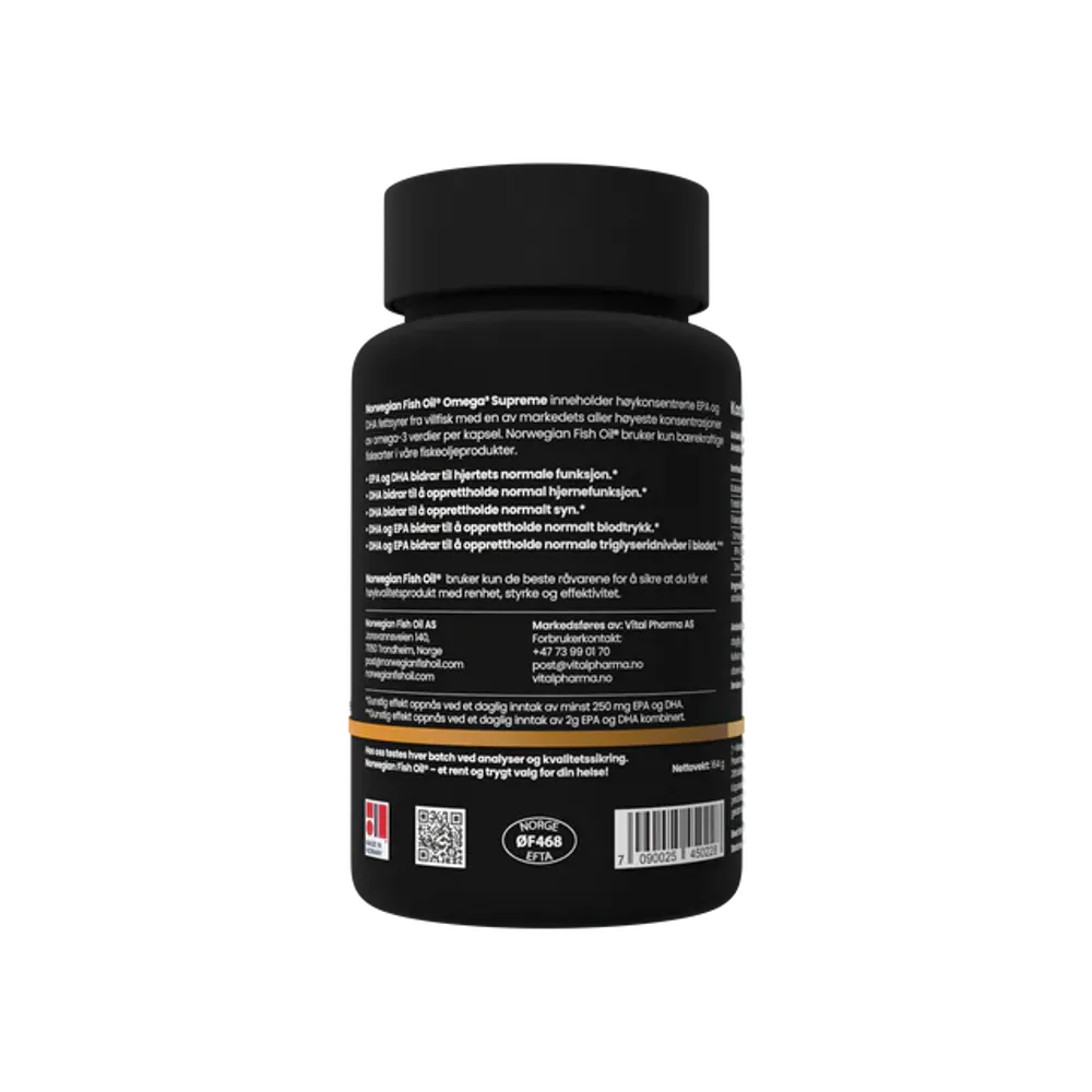 Omega-3 Supreme – 90 kapsler