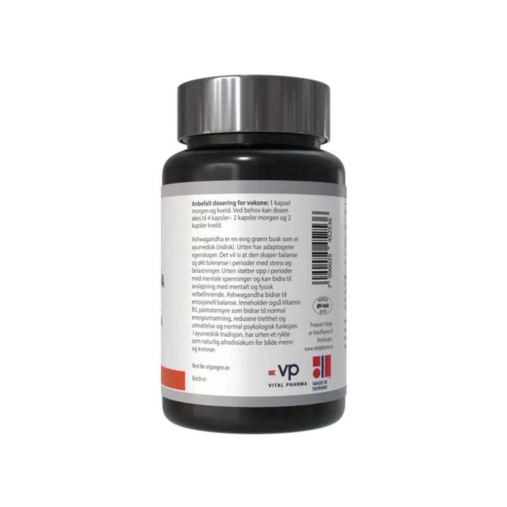 Ashwagandha – 120 kapsler