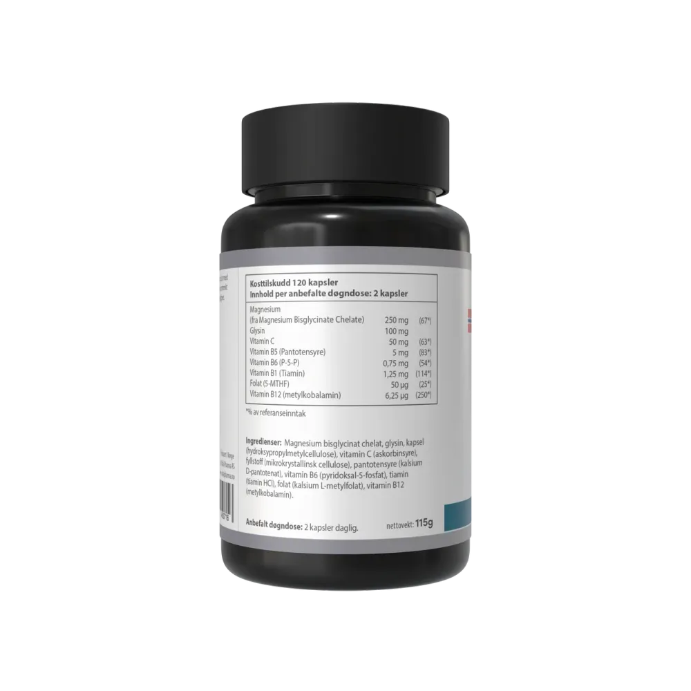 Magnesium Glycinate - 120 kapsler