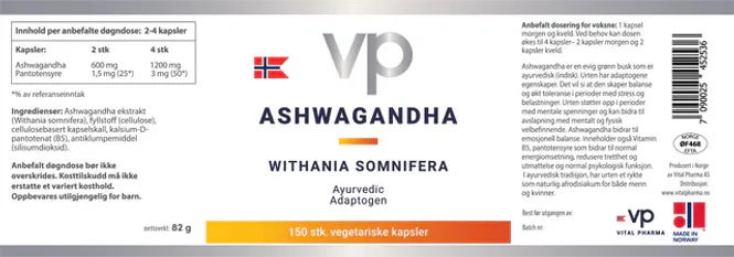 Hovedbilde Ashwagandha - 150 kapsler
