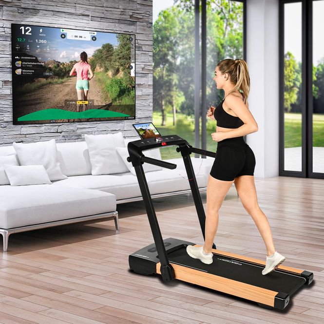 Hovedbilde 2-i-1 S Tredemølle og Walking Pad max 14 km - El ...