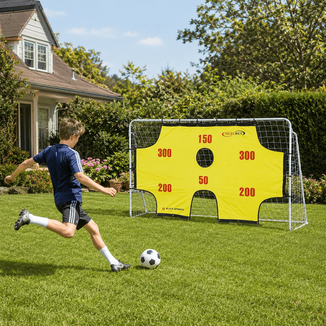 Hovedbilde Fotballmål med målvegg 290 x 165 cm