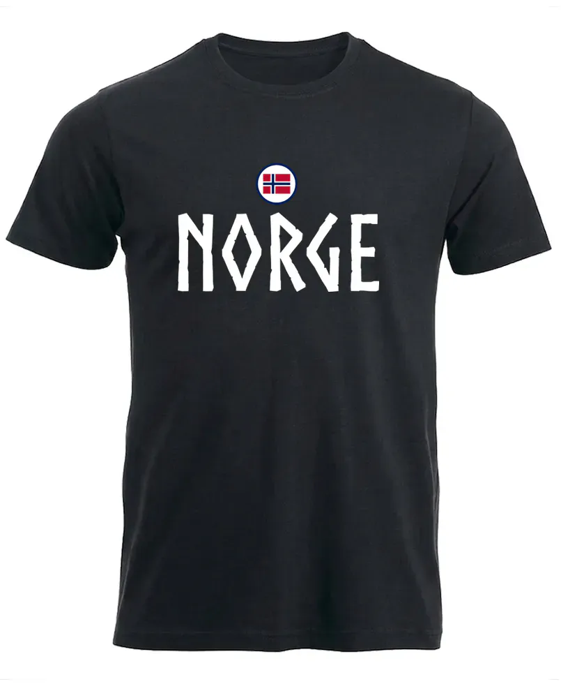 Norge Viking t-shirt i sort